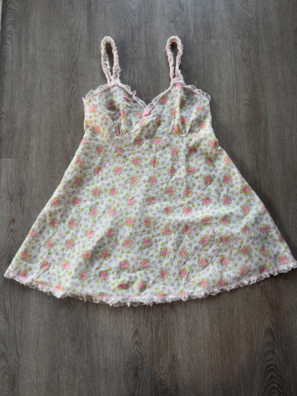 Vintage St Michael Floral Slip Dress Cottagecore